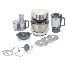 Robot Pâtissier Multifonction Kenwood Prospero KHC291A.H0WH avec Blender, Bol Multifonction, 3 Disques et Presse-Agrumes - Bol Inox 4,3L - 1000W