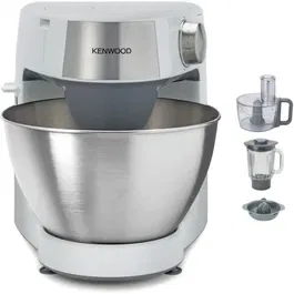 Robot Pâtissier Multifonction Kenwood Prospero KHC291A.H0WH avec Blender, Bol Multifonction, 3 Disques et Presse-Agrumes - Bol Inox 4,3L - 1000W