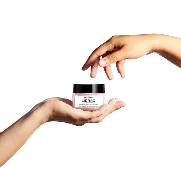 Lierac ARKESKIN Crème de jour anti-âge ménopause, biopeptide, acide hyaluronique, hydratation et fermeté, 2 pièces