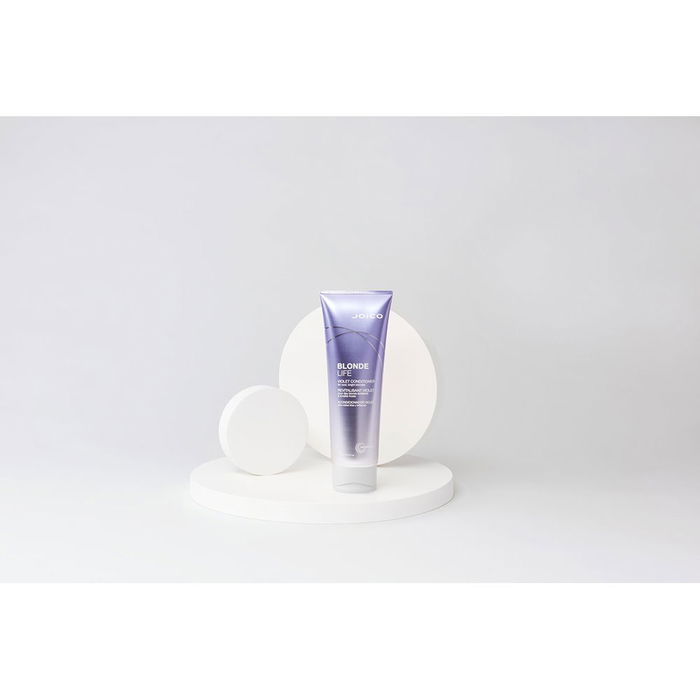 Joico BLONDE LIFE Après-shampoing violet 250 ml - Neutralise les tons cuivrés et apporte de l'éclat aux cheveux blonds