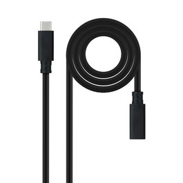 Nanocable Câble USB-C Prolongateur 3.2 Gen2x2 100 W 1,5 m Mâle/Femelle 20 Gbps 4K 60 Hz USB-IF