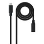 Câble USB NANOCABLE USB 3.2 GEN2x2 100W C/M-H Noir 1,5 m