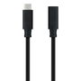 Câble USB NANOCABLE USB 3.2 GEN2x2 100W C/M-H Noir 1,5 m