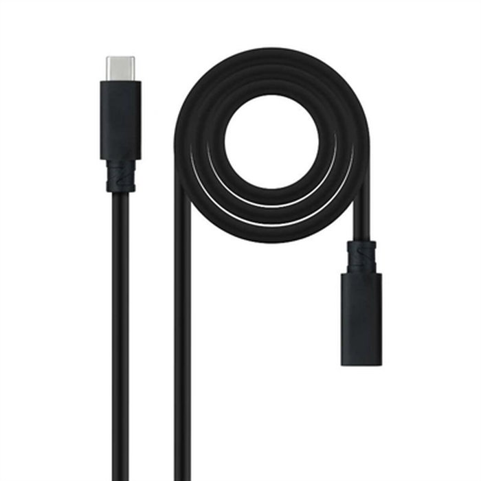 Câble USB NANOCABLE USB 3.2 GEN2x2 100W C/M-H Noir 1,5 m