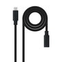 Câble USB NANOCABLE USB 3.2 GEN2x2 100W C/M-H Noir 1,5 m