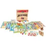 Jeujura Coffret de Jeux de Société Traditionnels en Bois - Jeux de l'Oie, Petits Chevaux, Dames, Solitaire, Marelle, Jacquet, Loto, Yams, 421 et Cartes avec Pions et Règles