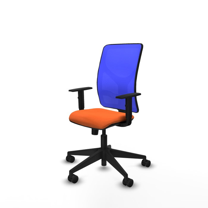 PIQUERAS Y CRESPO Chaise Motilla Synchro Orange et Bleu