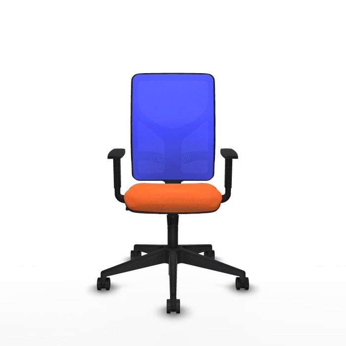 PIQUERAS Y CRESPO Chaise Motilla Synchro Orange et Bleu