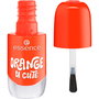 Essence Vernis à Ongles Gel No. 15 - Orange U Cute 8 ml, Vernis Gel Brillant Sans Lampe UV avec Top Coat TOP GLOSS