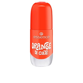 Essence Vernis à Ongles Gel No. 15 - Orange U Cute 8 ml, Vernis Gel Brillant Sans Lampe UV avec Top Coat TOP GLOSS