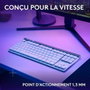 Logitech G G515 TKL LIGHTSPEED - Clavier Gamer Sans Fil AZERTY - Blanc