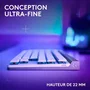 Logitech G G515 TKL LIGHTSPEED - Clavier Gamer Sans Fil AZERTY - Blanc