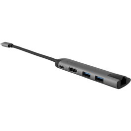 Verbatim Hub Multiport USB-C avec HDMI 4K, 2x USB 3.0, RJ-45 et Recharge