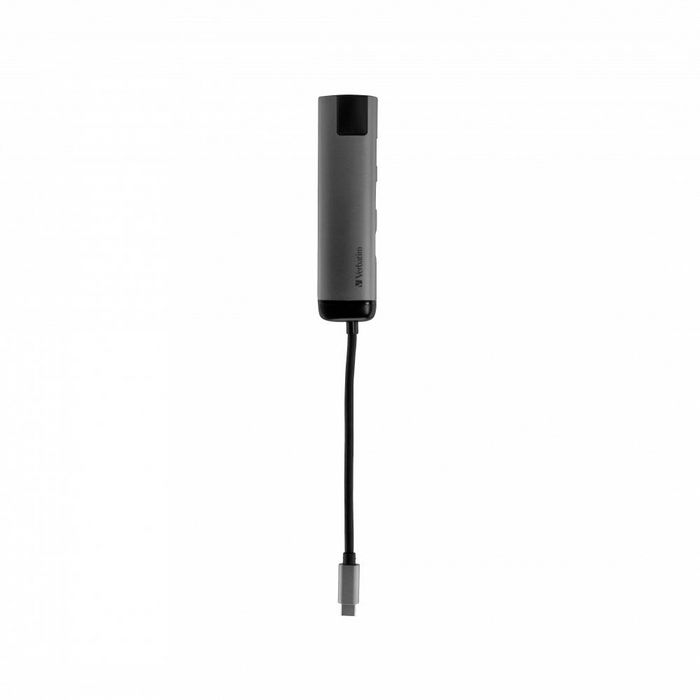 Verbatim Hub Multiport USB-C avec HDMI 4K, 2x USB 3.0, RJ-45 et Recharge Verbatim Hub Multiport USB-C avec HDMI 4K, 2x USB 3.0, RJ-45 et Recharge