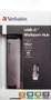 Verbatim Hub Multiport USB-C avec HDMI 4K, 2x USB 3.0, RJ-45 et Recharge