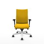 Piqueras Y Crespo Chaise de bureau Albacete jaune avec mécanisme synchrone et bras 1D