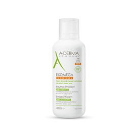 A-Derma Exomega Baume Émollient Anti-Démangeaisons - Soin Réparateur Visage et Corps pour Peaux Sèches à Atopiques - 400 ml