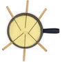 La Fonderie Service à fondue MONT JOUX en fonte émaillée, 1,8 L, Bleu