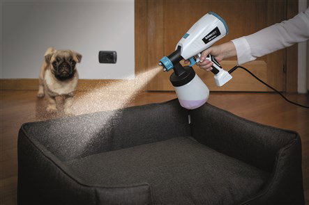Ariete 4126 Nébulisateur désinfectant hygiénisant SaniJet - Kit avec 10 sachets de solution pour désinfection de surfaces jusqu'à 200 m²