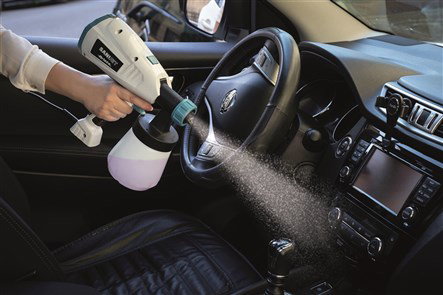Ariete 4126 Nébulisateur désinfectant hygiénisant SaniJet - Kit avec 10 sachets de solution pour désinfection de surfaces jusqu'à 200 m²