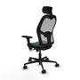 Piqueras y Crespo Chaise de Bureau avec Appui-tête Jorquera 3D036N2 Vert