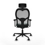 Piqueras y Crespo Chaise de Bureau avec Appui-tête Jorquera 3D036N2 Vert