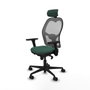 Piqueras y Crespo Chaise de Bureau avec Appui-tête Jorquera 3D036N2 Vert