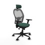 Piqueras y Crespo Chaise de Bureau avec Appui-tête Jorquera 3D036N2 Vert
