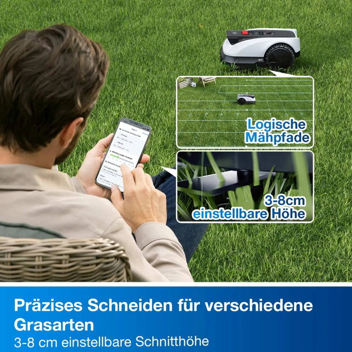 Ecovacs GOAT O800 RTK Robot Tondeuse Noir et Blanc Ecovacs GOAT O800 RTK Robot Tondeuse Noir et Blanc