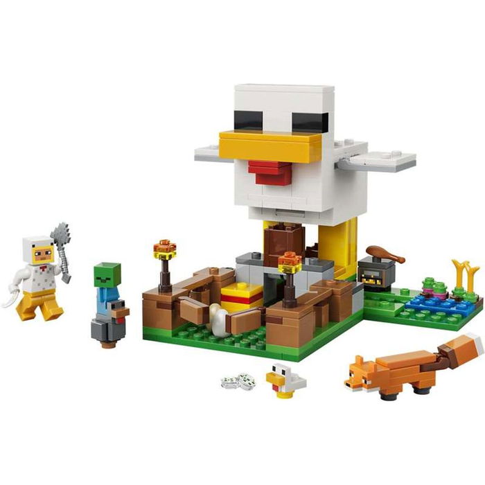 Lego Minecraft 21585 La Ferme à Poules, Jouet de Construction Fille ou Garçon 7 ans, Poulailler Lego Minecraft 21585 La Ferme à Poules, Jouet de Construction Fille ou Garçon 7 ans, Poulailler