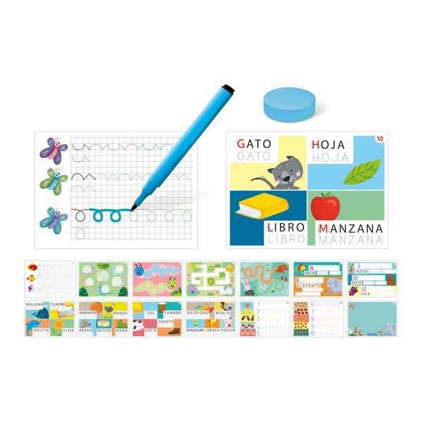 Clementoni Juego educativo aprendo a escribir avec ardoises et feutre 7x18x23 cm dès 4 ans Clementoni Juego educativo aprendo a escribir avec ardoises et feutre 7x18x23 cm dès 4 ans