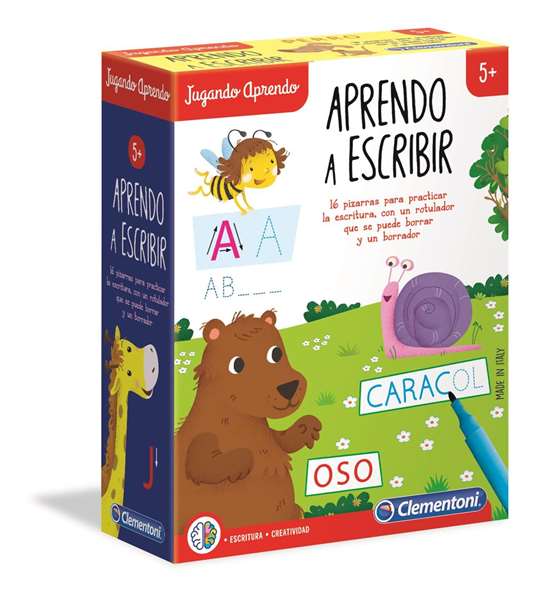 Clementoni Juego educativo aprendo a escribir avec ardoises et feutre 7x18x23 cm dès 4 ans Clementoni Juego educativo aprendo a escribir avec ardoises et feutre 7x18x23 cm dès 4 ans
