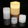 The Candle Factory Bougie LED crème avec corde 30x15 cm