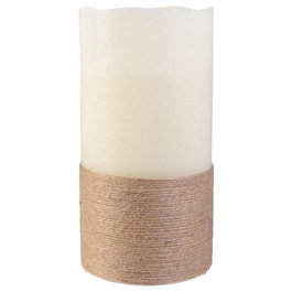 The Candle Factory Bougie LED crème avec corde 30x15 cm