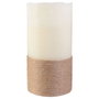 The Candle Factory Bougie LED crème avec corde 30x15 cm