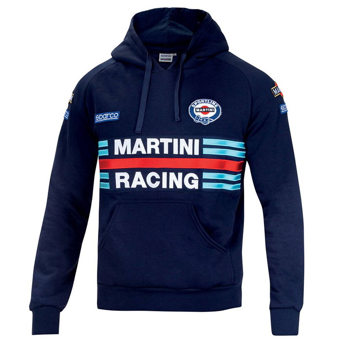 Sparco Sudadera Martini-R Taille S Bleu Marine S01279MRBM1S Sweat À Capuche Zippé 100% Coton 300g/m2 Sparco Sudadera Martini-R Taille S Bleu Marine S01279MRBM1S Sweat À Capuche Zippé 100% Coton 300g/m2