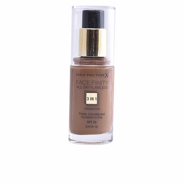 Max Factor Face Finity 3-en-1 Base de maquillage liquide 85 Caramel SPF 20