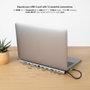 Doking Nanocable USB-C 3.1 Gris avec HDMI, DisplayPort, RJ45 et PD 100W