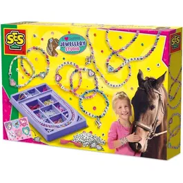 Ses Creative Studio de Joaillerie Créative J'aime les Chevaux - Activité Créative pour Filles de 5 Ans et Plus - Kit Loisir Cadeau - Hobby Pink
