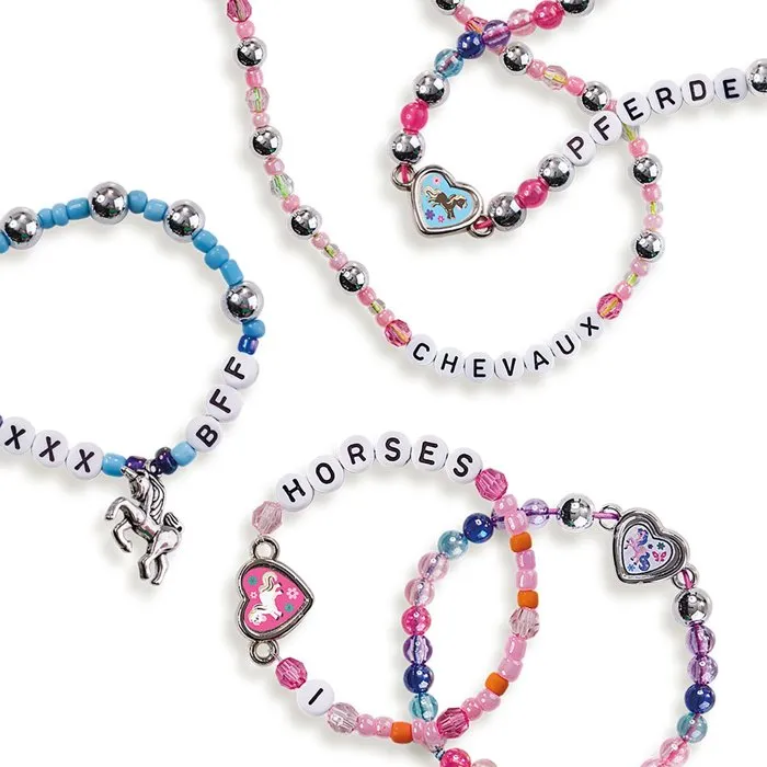 Ses Creative Studio de Joaillerie Créative J'aime les Chevaux - Activité Créative pour Filles de 5 Ans et Plus - Kit Loisir Cadeau - Hobby Pink