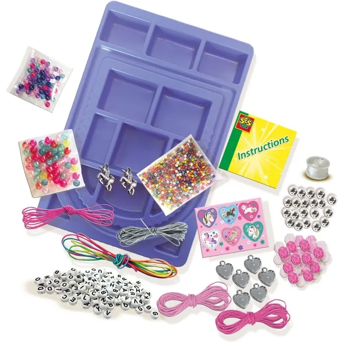 Ses Creative Studio de Joaillerie Créative J'aime les Chevaux - Activité Créative pour Filles de 5 Ans et Plus - Kit Loisir Cadeau - Hobby Pink