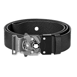Montblanc MB131166 Ceinture en cuir gris 35 mm