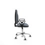 PIQUERAS Y CRESPO Chaise de bureau Algarra, tissu gris, base chromée