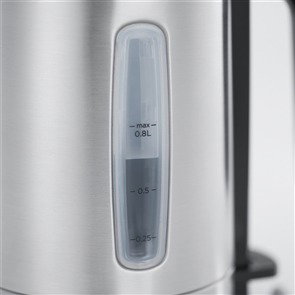 Russell Hobbs 24190-70 Bouilloire électrique compacte en acier inoxidable avec filtre amovible et indicateur lumineux - 0.7L