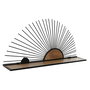 Étagère Home ESPRIT Noir Naturel Métal Bois MDF 58 x 10,5 x 28 cm Mural