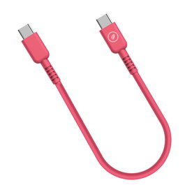 Câble USB-C vers USB-C Muvit for Change Magenta 0,2 m