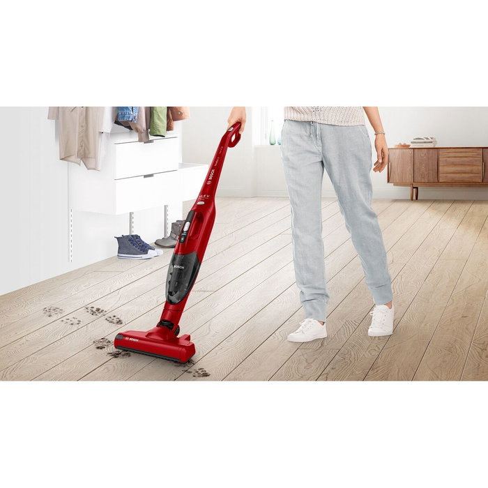 Bosch BBHF214R Aspirateur Balai 2 en 1 Rouge Bosch BBHF214R Aspirateur Balai 2 en 1 Rouge