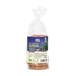 Sol Natural Biscuits à l'avoine, mûres et chanvre Bio 200 g