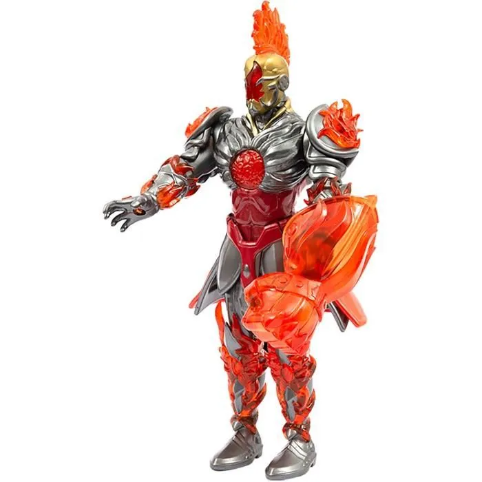 Gormiti Figurine articulée Gormiti Fireon avec attaque lumineuse, 27 cm, personnage Feu de la série TV, à partir de 4 ans - Réf. GRV073