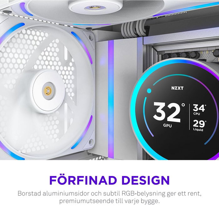 NZXT F140X RGB Blanc - Ventilateur PC 140 mm